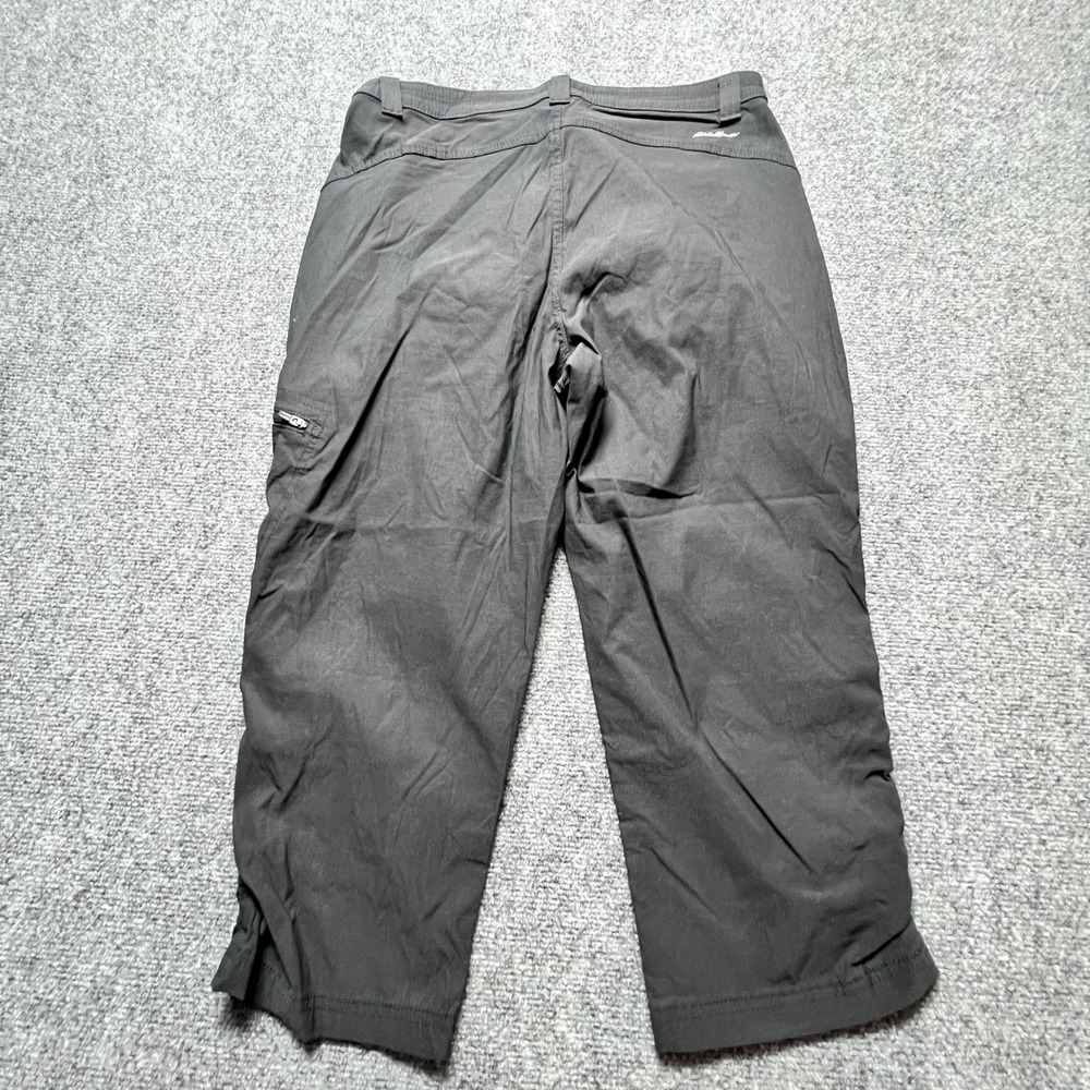 Eddie Bauer Rainier Capris Womens 8 Black Hiking Outdoor Stretch Pants C1061086 - Picture 8 of 12
